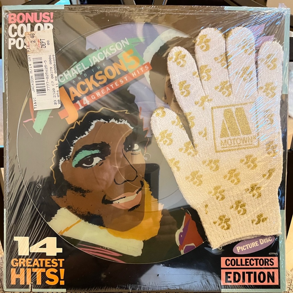 Michael Jackson Jackson Five SEALED Greatest Hits color vinyl PROMO album RARE